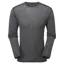 Keela Merino Long Sleeve Round Neck Top Mens in Wolf Grey